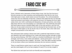Guideline Fario CDC WF -perhosiima 8 Guideline Fario CDC WF -perhosiima -Perho Kauppa Fario CDC WF2