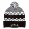 StrikeMaster® Pom Beanie – Black Grey White -Perho Kauppa SM1BE