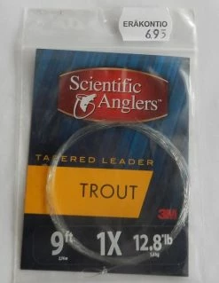 Scientific Anglers Trout 1X 9′ -valmis Perhoperuke